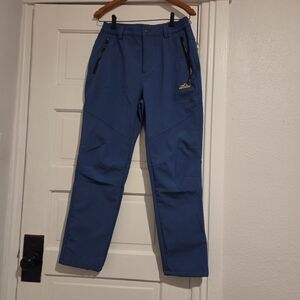 Women's Outdoor Lined Hiking Pants From Amazon Blue Size Medium